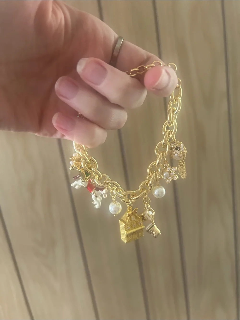 Kate Spade winter wonderland charm bracelet
